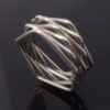 Bent Knudsen, unususal and rare silver ring, Denmark, circa 1975 (Ref S+2194) - Image 3