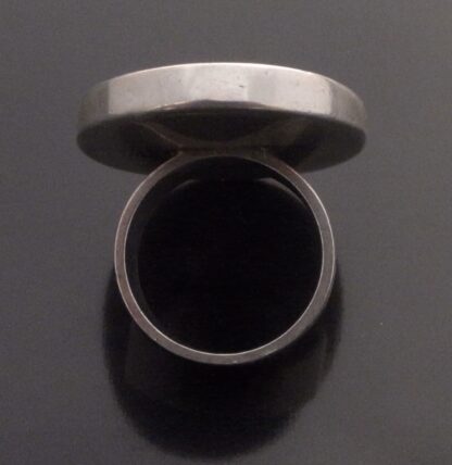 Niels Erik From, jasper set silver ring, Denmark, circa 1980 (Ref S+2222) - Image 4