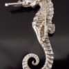 Tony and Susan Appleton, sapphire set heavy silver seahorse brooch, London, 2000 (Ref S+2446) SOLD - Image 5