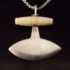 Jens Tage Hansen, bone and silver 'Ulu' pendant, Denmark, circa 2000 (Ref S+2214) SOLD - Image 7