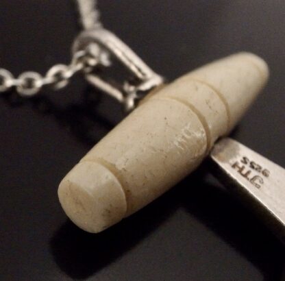 Jens Tage Hansen, bone and silver 'Ulu' pendant, Denmark, circa 2000 (Ref S+2214) SOLD - Image 9