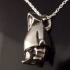 Jens Tage Hansen, silver Inuit figure pendant, Denmark, circa 1980 (Ref S+2213) SOLD - Image 2