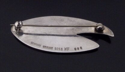Kai Erling Feiling, black enamel and silver brooch, Denmark, circa 1965 (Ref S+2181HH) - Image 4