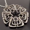 Else and Paul Hughes, cast silver pendant on chain, Norway, circa 1968 (Ref S+2202) - Image 2