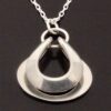 David-Andersen, silver pendant on chain, Norway, circa 1968 (Ref S+2243)