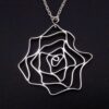 Jack Spencer, large silver 'Nebula' pendant on a chain, Sheffield 1971 (Ref S+2259)