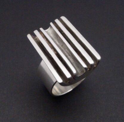 Cado Designs, silver ring, Sheffield, circa 1970 (Ref S+2256)