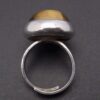 Bengt Hallberg, cabochon tiger eye set silver ring, Sweden 1974 (Ref S+2262) - Image 3