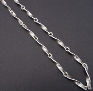 Georg Jensen, silver chain, model 283B, Denmark, 1979 London import marks (Ref S+2258)