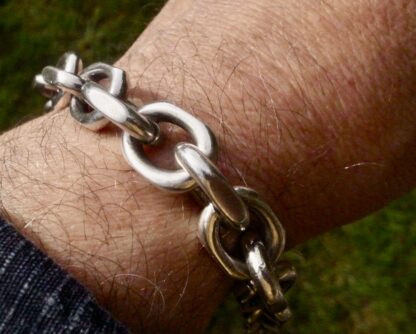 Aarre & Krogh, heavy silver bracelet, Denmark, circa 1985 (Ref S+2274) SOLD - Image 4