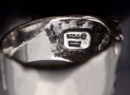 Else and Paul Hughes, silver ring, Norway, circa 1970 (S+2277) - Image 6