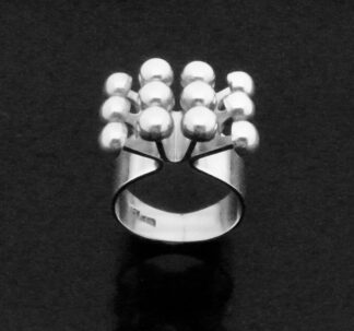 Albert Scharning, silver ring, Norway, circa 1970 (Ref S+2287) SOLD