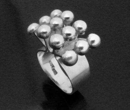 Albert Scharning, silver ring, Norway, circa 1970 (Ref S+2287) SOLD - Image 2
