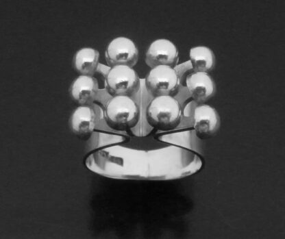 Albert Scharning, silver ring, Norway, circa 1970 (Ref S+2287) SOLD - Image 4