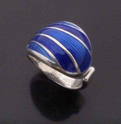 David-Andersen, enamel and silver ring, Norway, circa 1975 (Ref S+2267) - Image 2