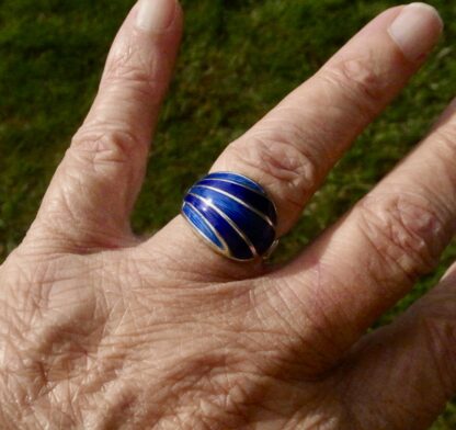 David-Andersen, enamel and silver ring, Norway, circa 1975 (Ref S+2267) - Image 7