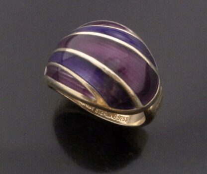 David-Andersen, enamel and silver gilt ring, Norway, circa 1975 (Ref S+2268) - Image 3