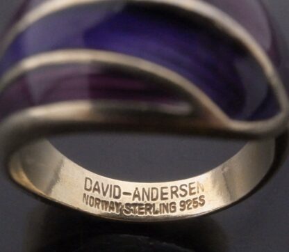 David-Andersen, enamel and silver gilt ring, Norway, circa 1975 (Ref S+2268) - Image 6