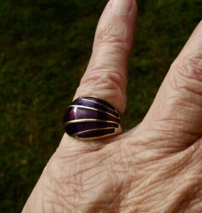 David-Andersen, enamel and silver gilt ring, Norway, circa 1975 (Ref S+2268) - Image 7