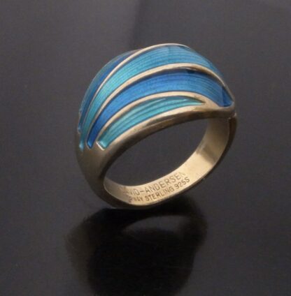 David-Andersen, enamel and silver gilt ring, Norway, circa 1975 (Ref S+2269) - Image 3