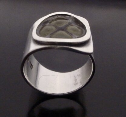 Pierre Marchand, enamelled silver ring, London 1963 (Ref S+2289) - Image 4