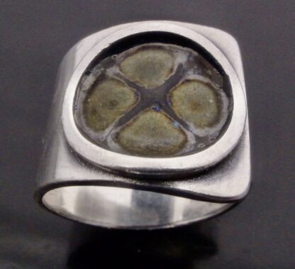 Pierre Marchand, enamelled silver ring, London 1963 (Ref S+2289) - Image 5