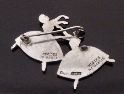 Frederick Massingham for D H Philips, silver ballerinas brooch, Birmingham 1949 (Ref S+2266) SOLD - Image 4