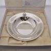 Georg Jensen, silver Acorn pattern christening bowl, #1364, Denmark, London 1999 import mark (Ref S+490)