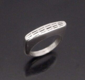 Lisa Jenks, silver ring, America, circa 1987 (Ref S+2344)