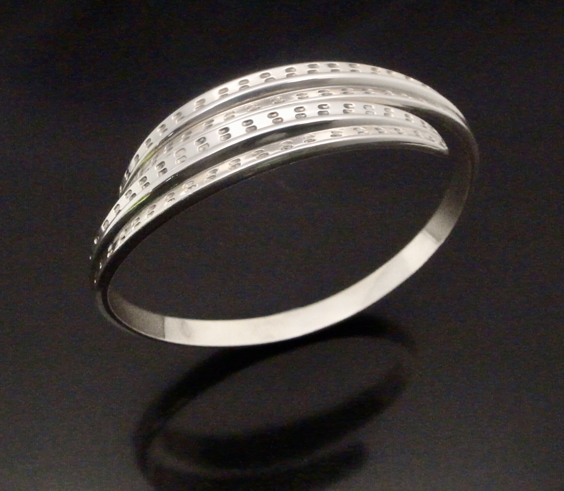David-Andersen, silver 'Saga' bangle, Norway, circa 1965 (Ref S+2365) SOLD
