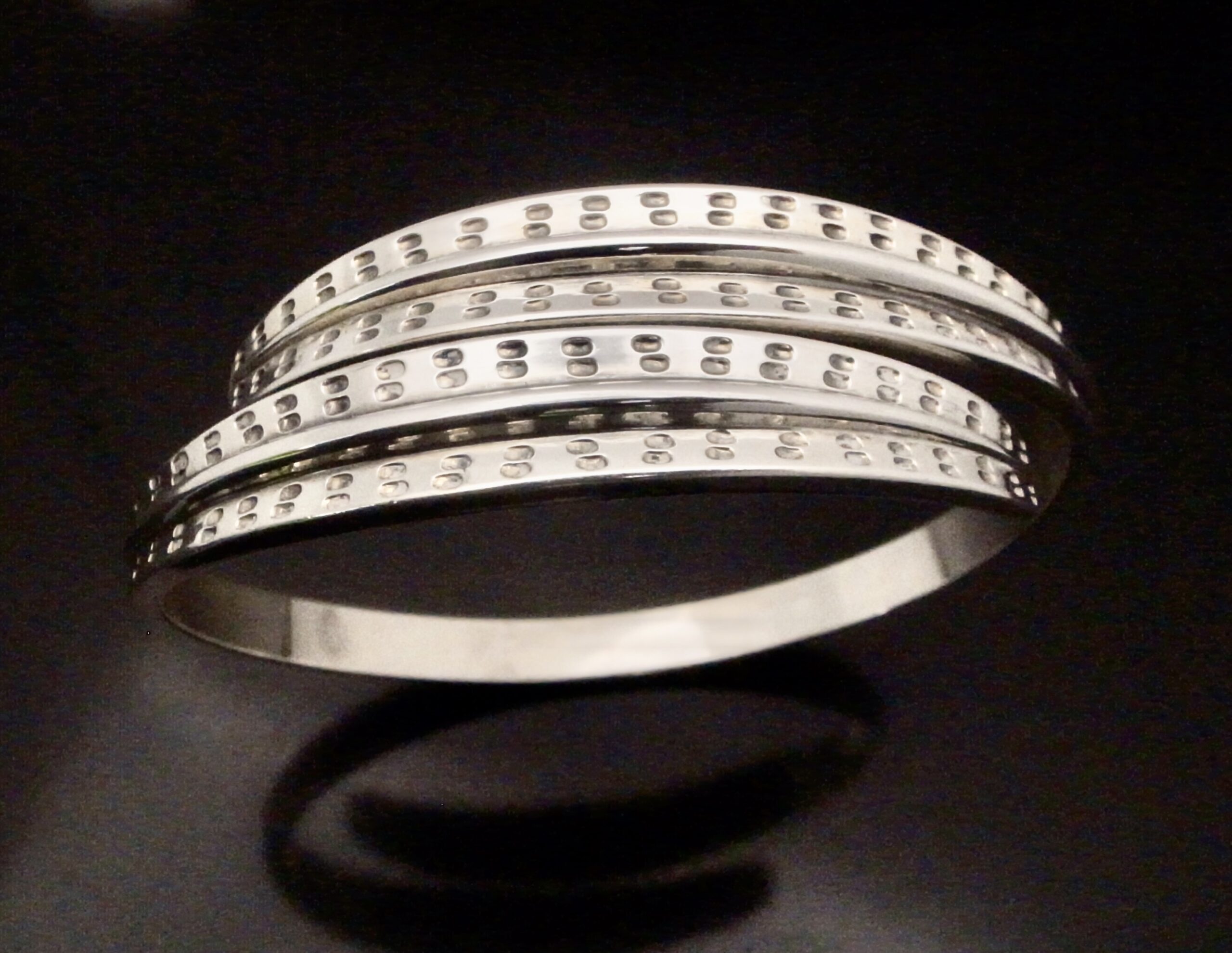 David-Andersen, silver 'Saga' bangle, Norway, circa 1965 (Ref S+2365) SOLD - Image 4