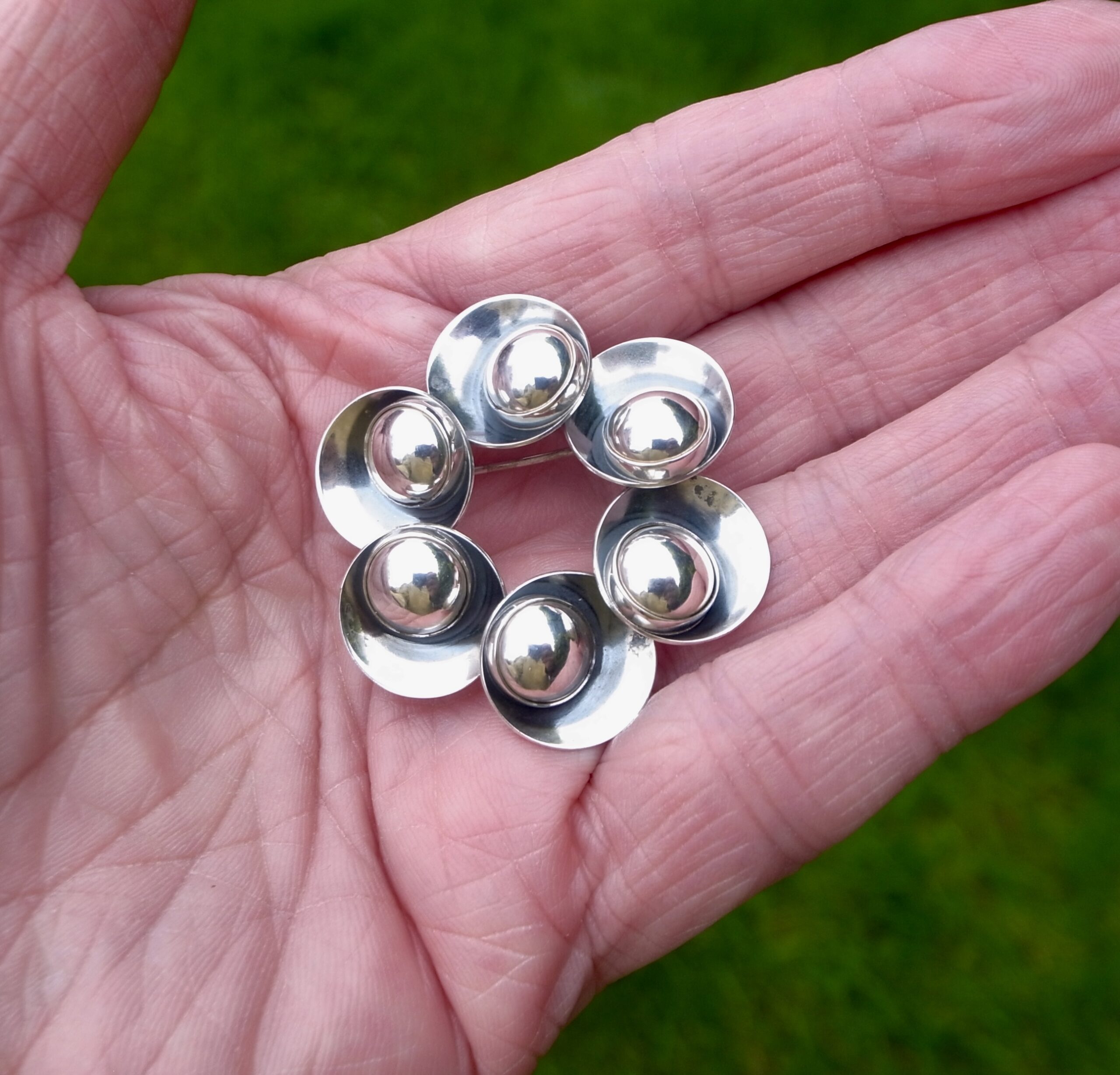 Niels Erik From, silver brooch, Denmark, 1973 London import marks (Ref S+2402) SOLD - Image 8