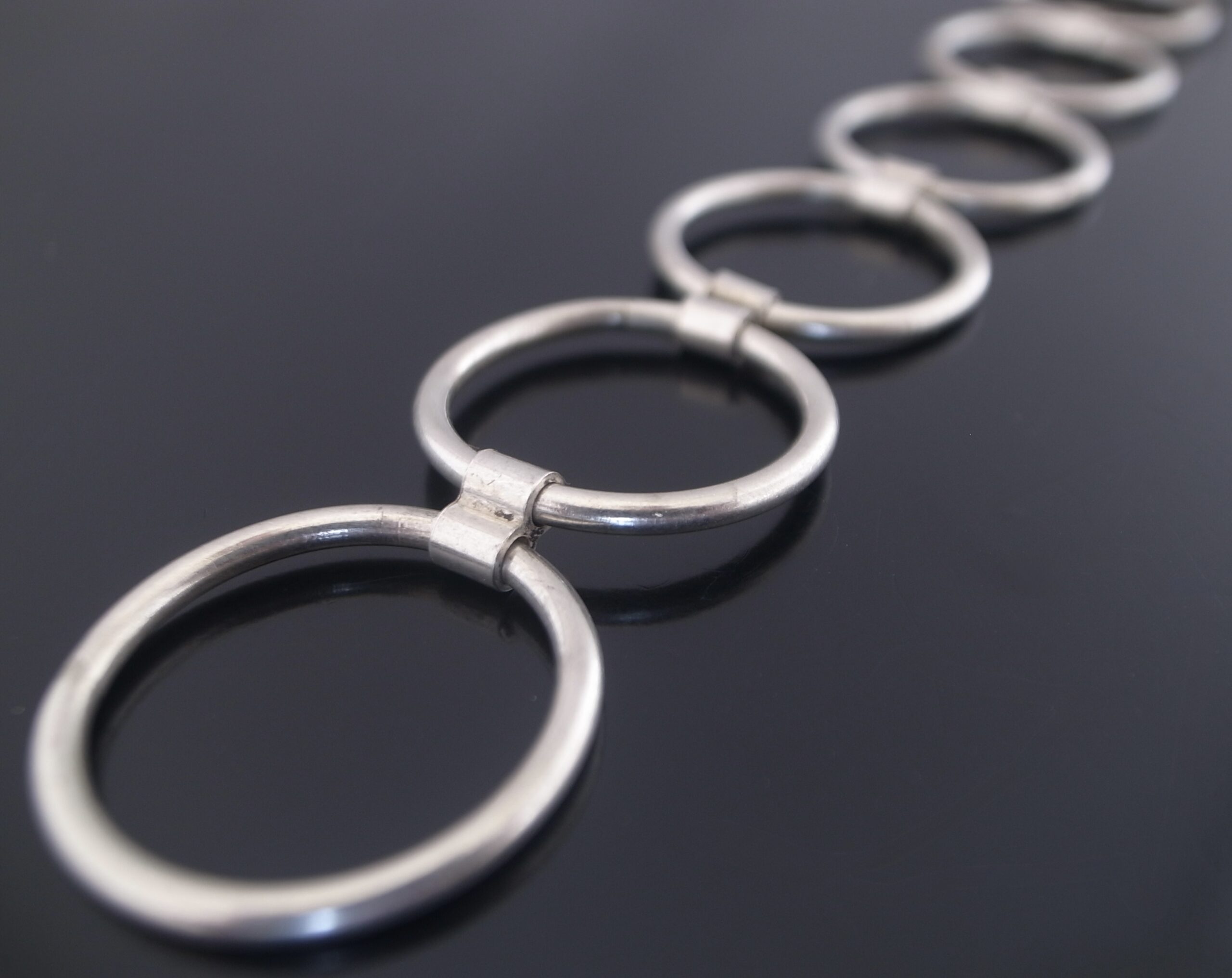 Bent Knudsen, tiger eye set silver bracelet, Denmark, circa 1965 (Ref S+2387) SOLD - Image 4