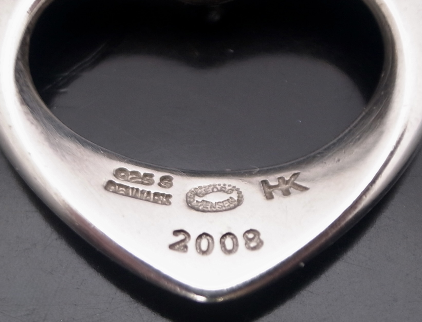 Henning Koppel for Georg Jensen, silver Artist heart pendant for 2008, Denmark, circa 2008 (Ref S+2535) SOLD - Image 5