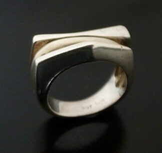 Jens Aagaard, silver ring, Denmark, circa 1975 (Ref S+2471)